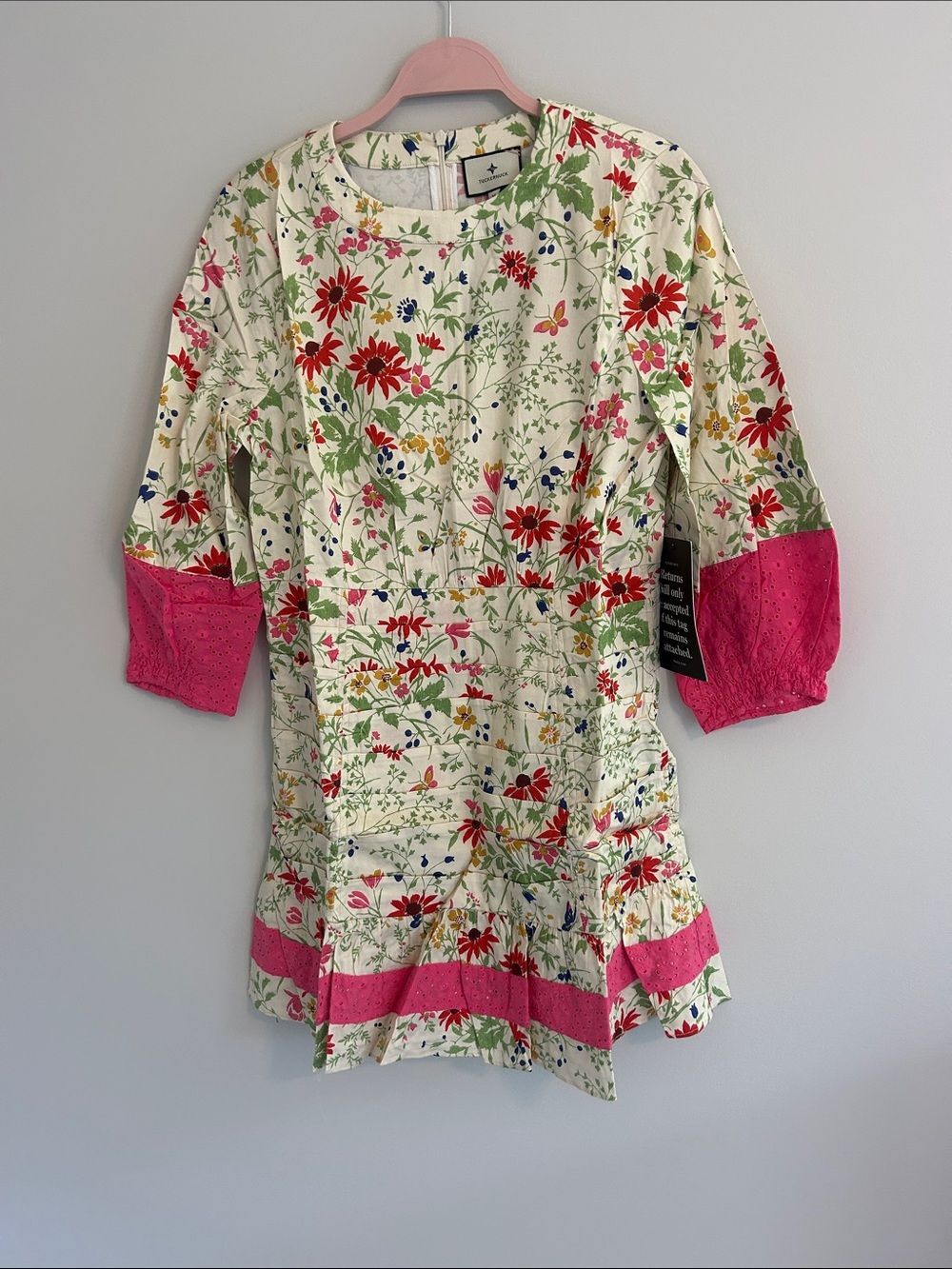Tuckernuck Laurel Wildflower Floral Mini Dress Size M Cottagecore Brunch NWT